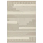 Covor pufos natural crem modern model geometric Monty MN06 Natural Cream Geometric 2-16 mm 160×230 cm MONT160230MN06