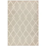 Covor pufos bej crem modern model geometric Monty MN07 Beige Cream Diamond 2-16 mm 160×230 cm MONT160230MN07