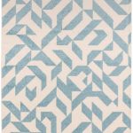 Covor albastru modern model geometric Muse Blue Shapes 9 mm 160×230 cm MUSE1602300003