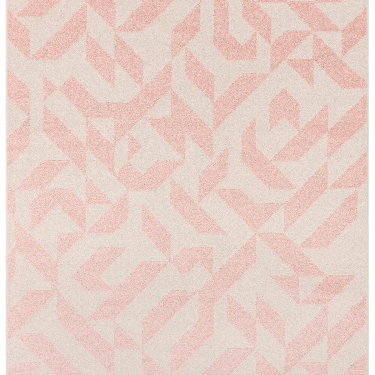 Covor roz modern model geometric Muse Pink Shapes 9 mm 66x240 cm MUSE0662400004