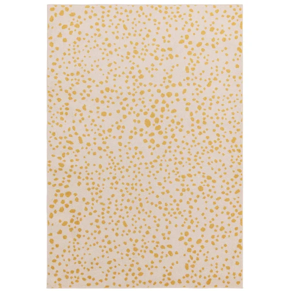 Covor galben modern model geometric Muse Yellow Spotty 9 mm 66x240 cm MUSE0662400012