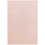 Covor roz modern, model geometric, Muse Pink Geometric, 120×170 cm, Asiatic London