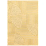 Covor galben model geometric Muse, 9 mm, 200×290 cm, Asiatic London