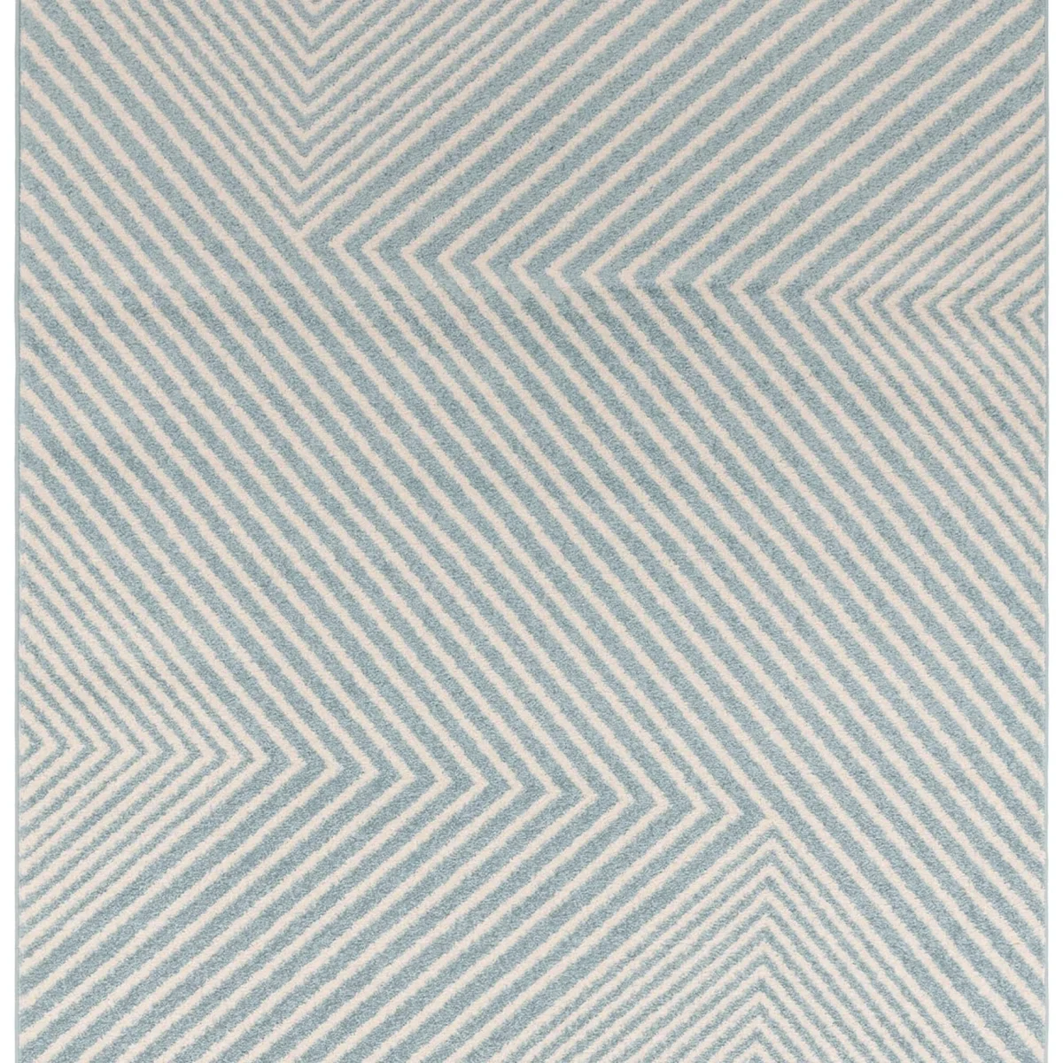Covor albastru modern model geometric Muse Blue Cross 9 mm 80x150 cm MUSE0801500019