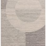 Covor gri modern model geometric Muse Grey Halo 9 mm 80×150 cm MUSE0801500023