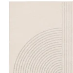 Covor crem modern geometric Muse, living dormitor, 9 mm, 120x170 cm, Asiatic London