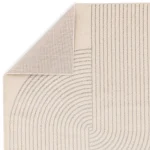 Covor crem modern geometric Muse, living dormitor, 9 mm, 120x170 cm, Asiatic London