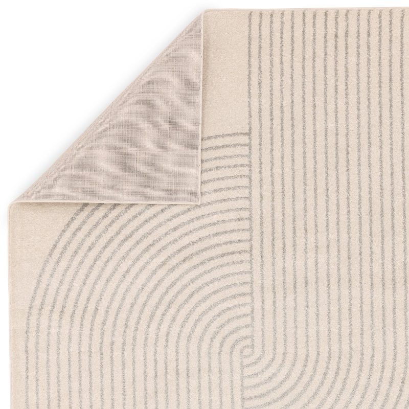 Covor crem modern geometric Muse, living dormitor, 9 mm, 120x170 cm, Asiatic London