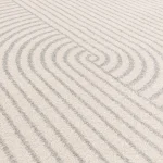 Covor crem modern model geometric Muse Cream, 9 mm, 80x150 cm, Asiatic London