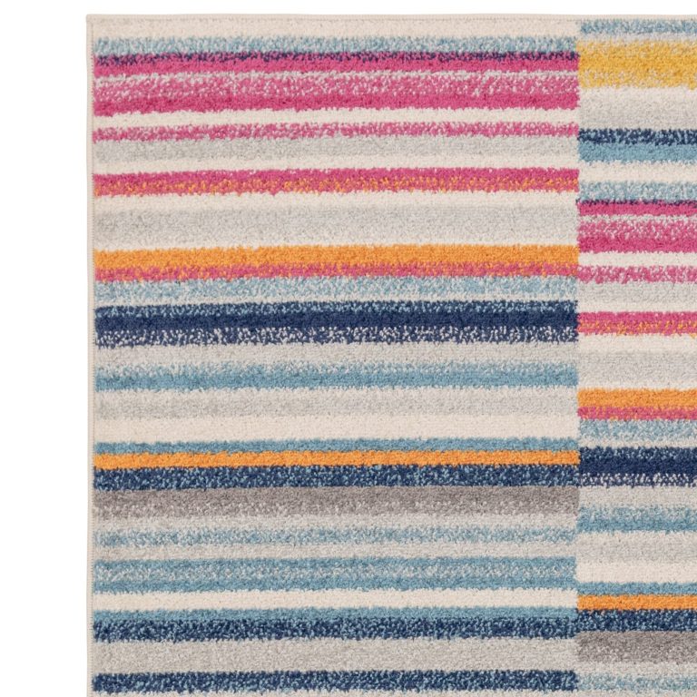 Covor multicolor modern model geometric Muse Multi-Coloured Stripe 9 mm 66x240 cm MUSE0662400006