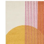 Covor orange modern model geometric Muse Orange Retro 9 mm 80x150 cm MUSE0801500013