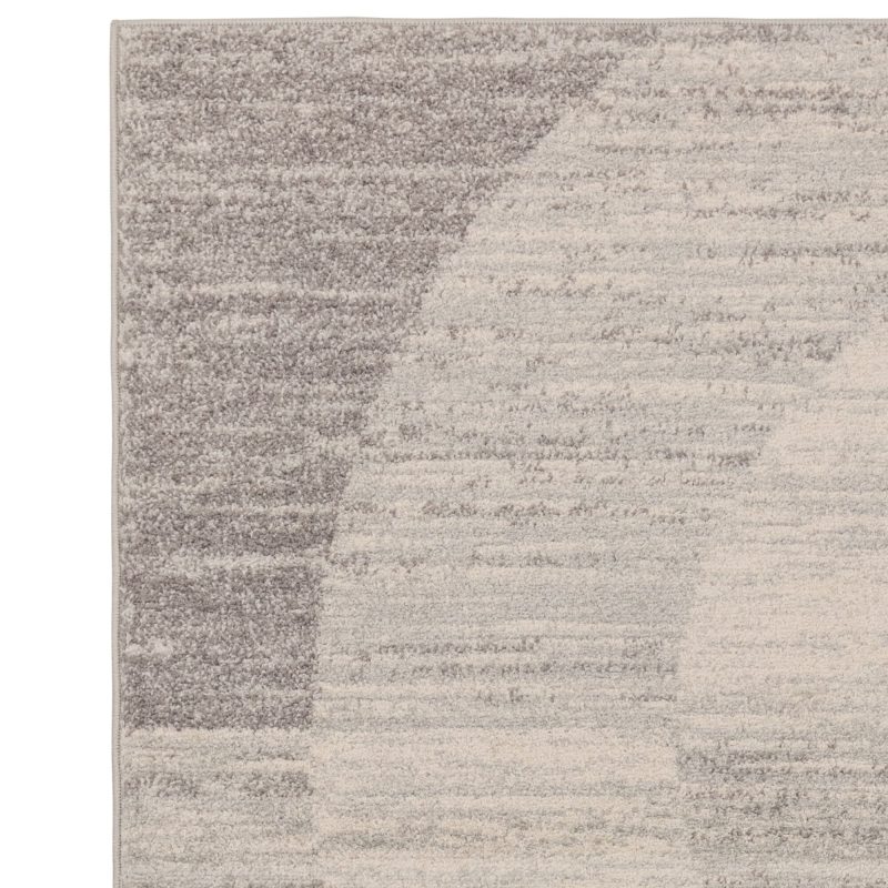 Covor gri modern model geometric Muse Grey Halo 9 mm 80x150 cm MUSE0801500023