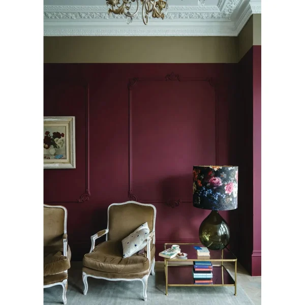 Vopsea rosie mata 7 la suta luciu pentru interior Farrow and Ball Preference Red No.297 100 ml