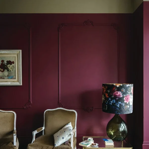 Vopsea rosie mata 7 la suta luciu pentru interior Farrow and Ball Preference Red No.297 100 ml