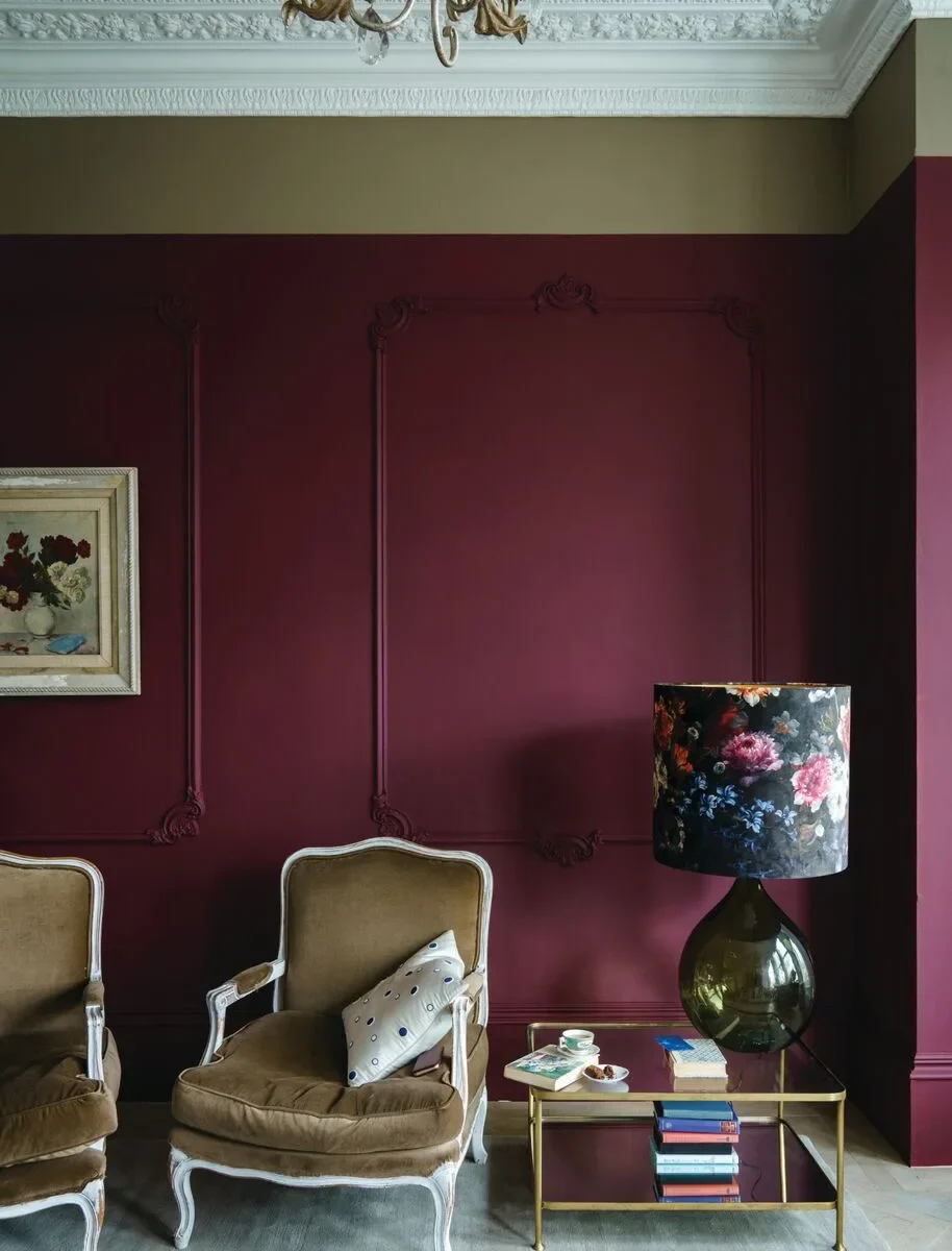 Vopsea rosie mata 7 la suta luciu pentru interior Farrow and Ball Preference Red No.297 100 ml