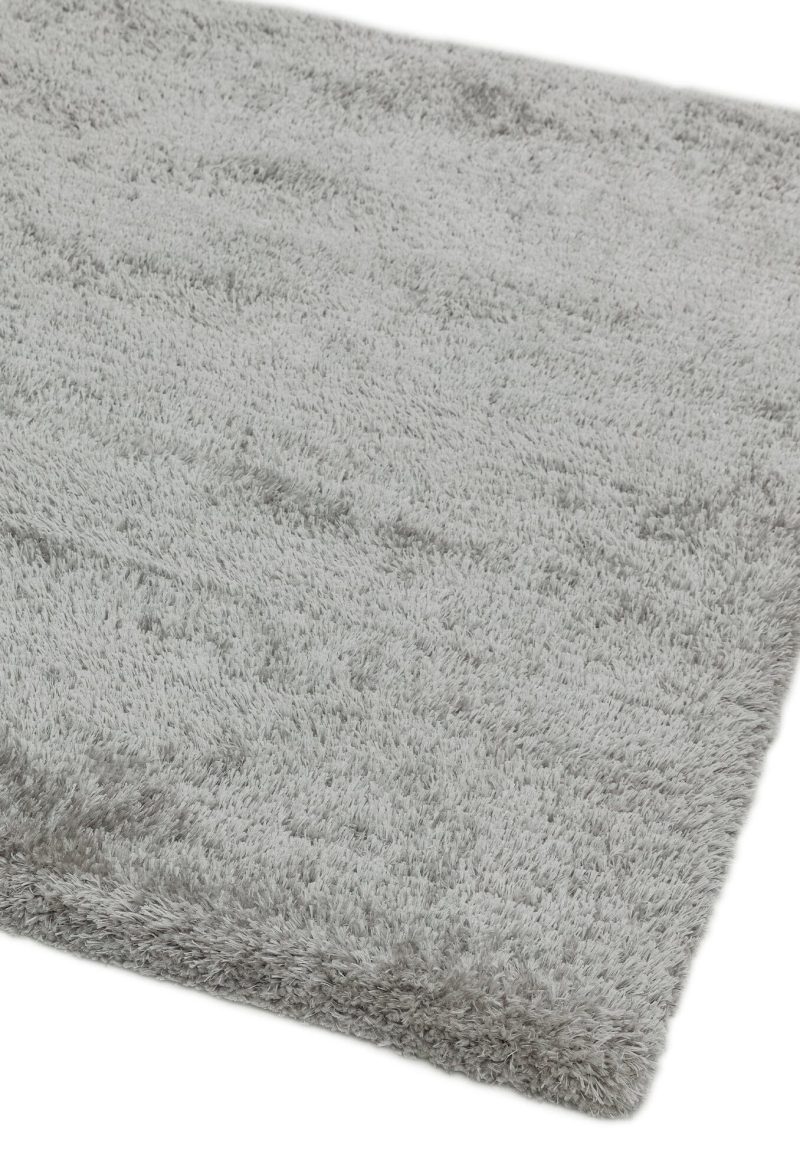 Covor pufos argintiu lucrat manual modern model uni Nimbus Silver 30 mm 120x170 cm NIMB120170SILV - imagine 3