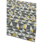 Covor galben modern model geometric Nova Flag Yellow 9 mm 120x170 cm NOVA120170NV01