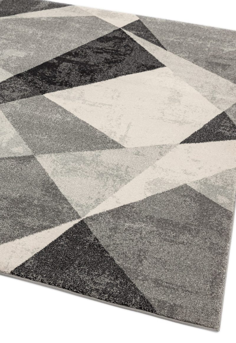 Covor gri modern model geometric Nova Patio Grey 9 mm 120x170 cm NOVA120170NV02 - imagine 2