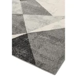 Covor gri modern model geometric Nova Patio Grey 9 mm 120x170 cm NOVA120170NV02