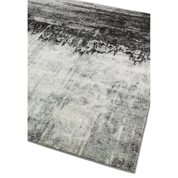 Covor gri modern model geometric Nova Distress Grey 9 mm 120x170 cm NOVA120170NV03