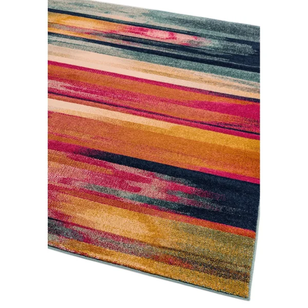 Covor multicolor modern model geometric Nova Stripe Multi 9 mm 120x170 cm NOVA120170NV05