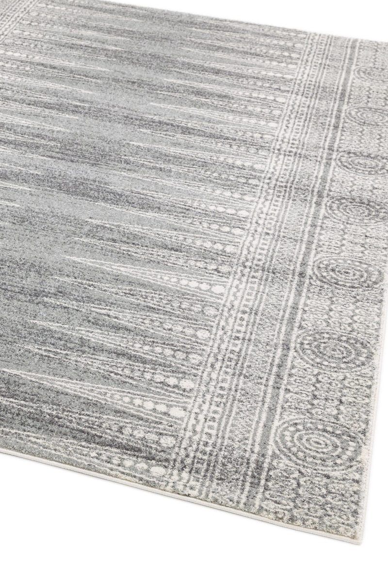 Covor gri modern model geometric Nova Weave Grey 9 mm 120x170 cm NOVA120170NV07 - imagine 2