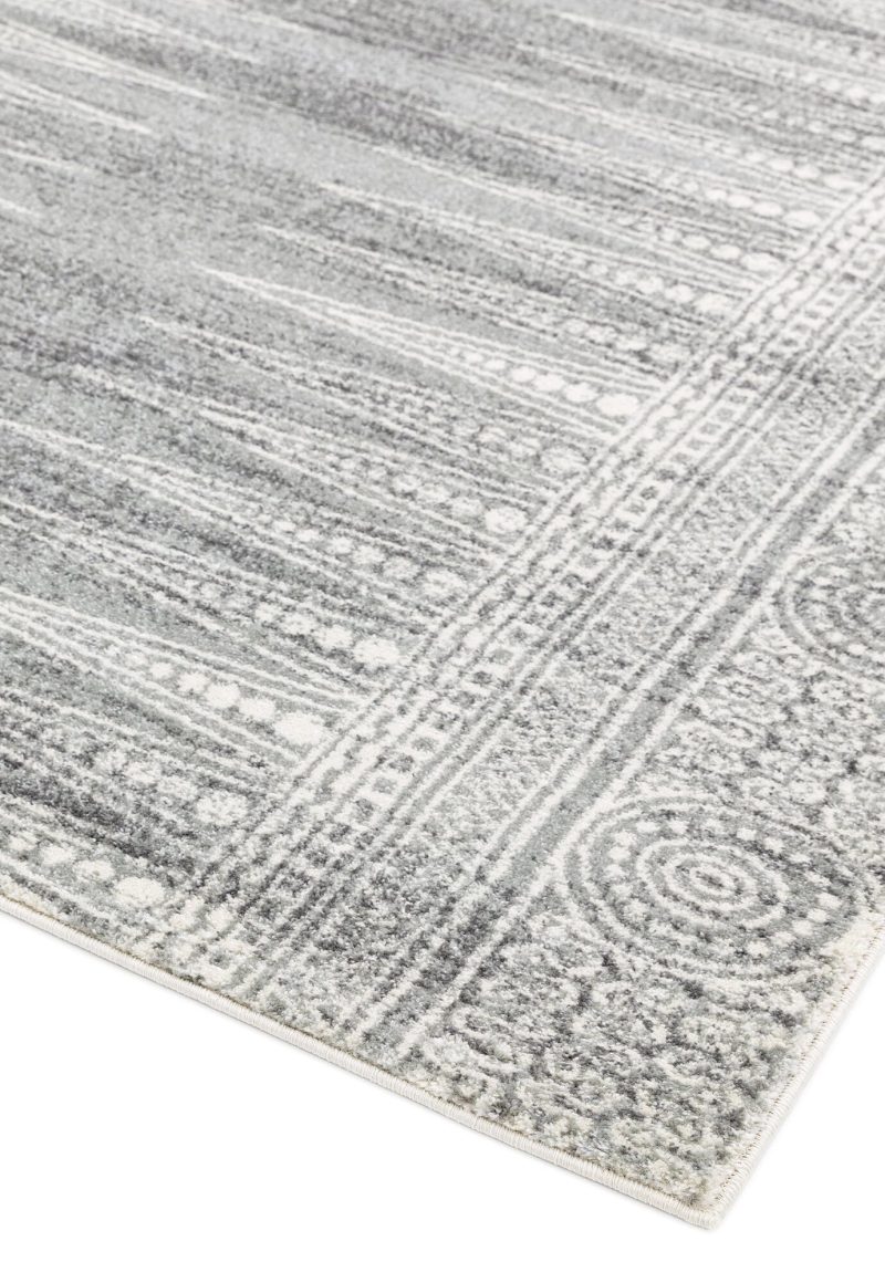 Covor gri modern model geometric Nova Weave Grey 9 mm 120x170 cm NOVA120170NV07 - imagine 3
