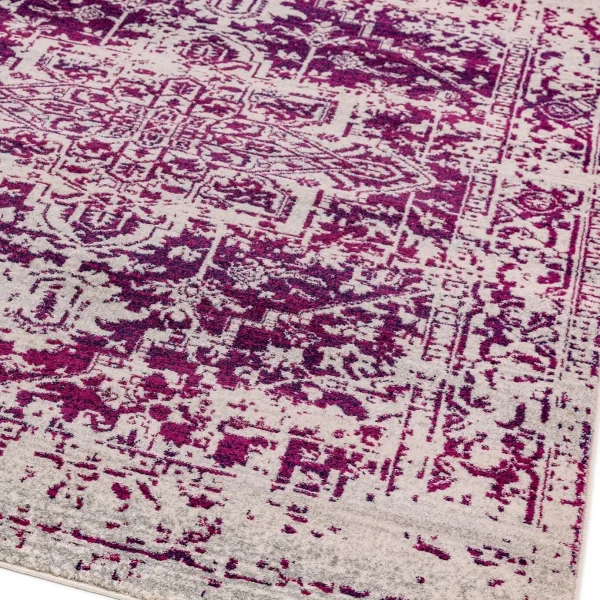 Covor fuchsia modern model geometric Nova Antique Fuchsia 9 mm 120x170 cm NOVA120170NV08
