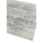 Covor gri, geometric dormitor, polipropilenă, Nova Antique Grey, 9 mm, 80x150 cm