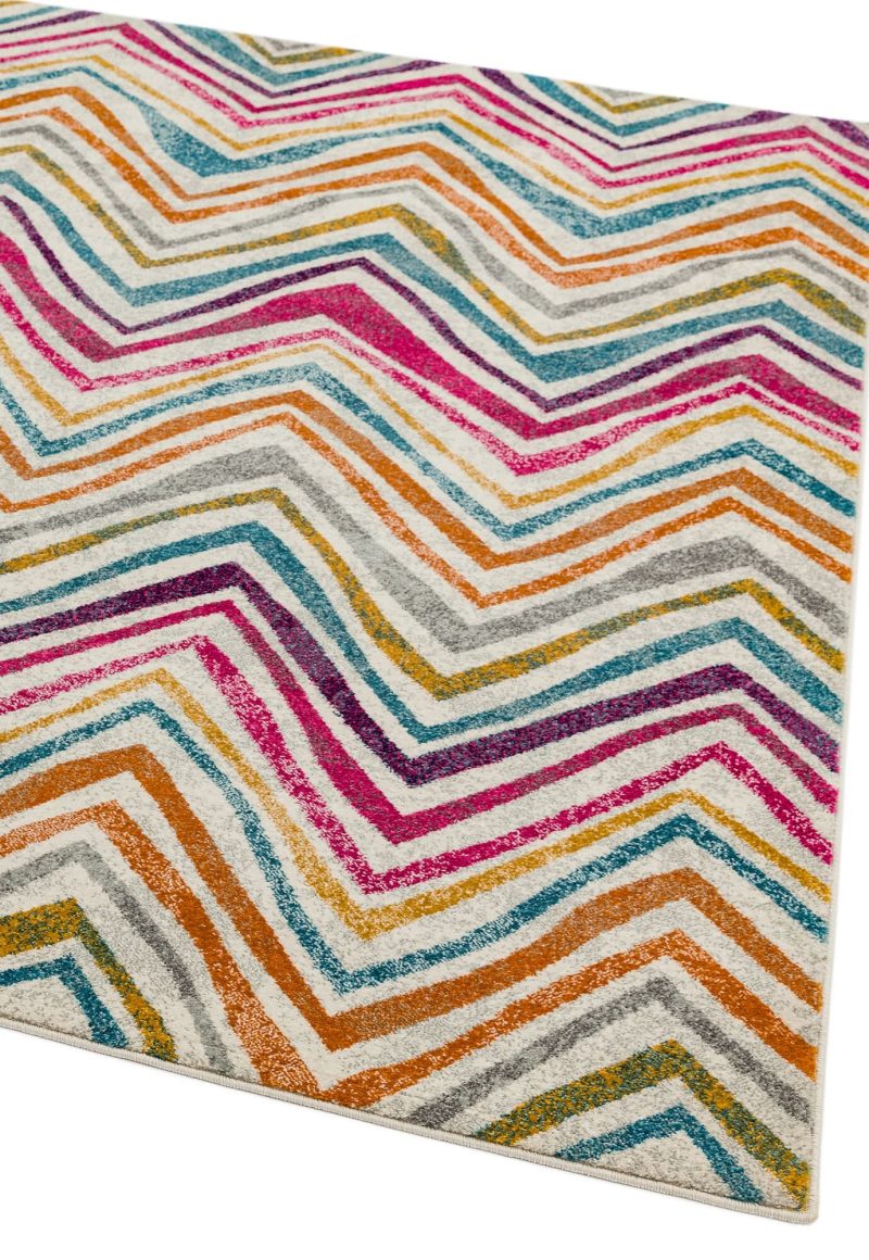 Covor multicolor modern model geometric Nova Rhythm Multi 9 mm 120x170 cm NOVA120170NV21 - imagine 2