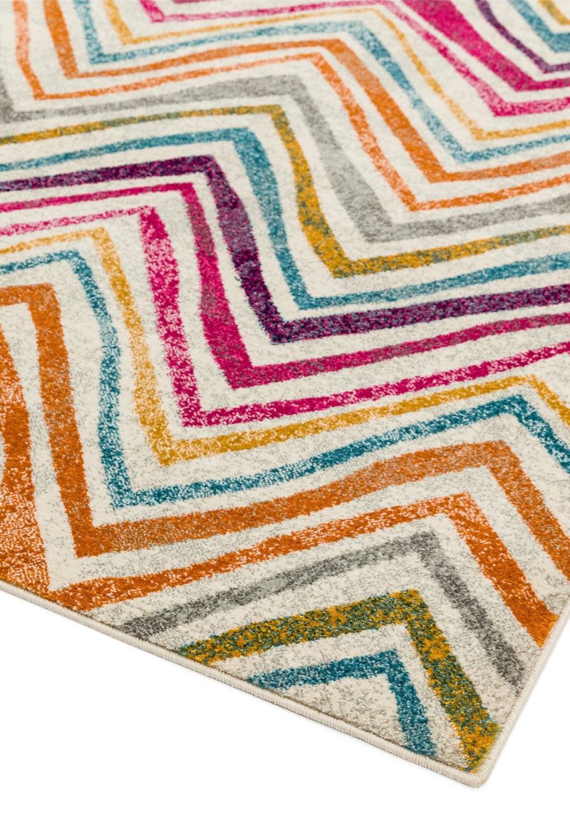 Covor multicolor modern model geometric Nova Rhythm Multi 9 mm 120x170 cm NOVA120170NV21 - imagine 3