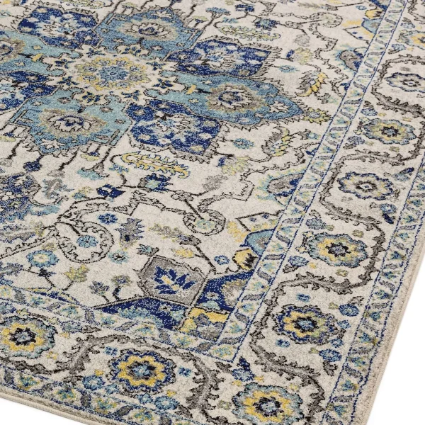 Covor albastru modern model geometric Nova Persian Blue 9 mm 120x170 cm NOVA120170NV25