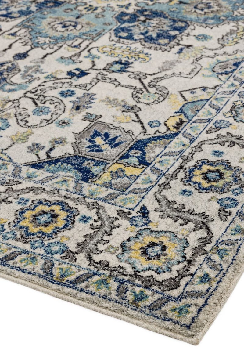 Covor albastru modern model geometric Nova Persian Blue 9 mm 120x170 cm NOVA120170NV25 - imagine 3