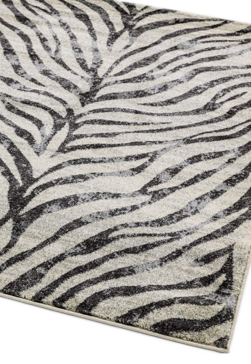 Covor gri modern model geometric Nova Zebra Grey 9 mm 120x170 cm NOVA120170NV27 - imagine 2