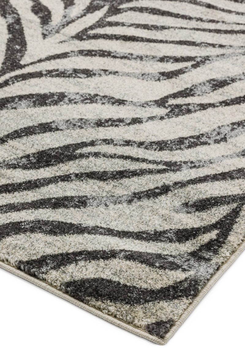Covor gri modern model geometric Nova Zebra Grey 9 mm 120x170 cm NOVA120170NV27 - imagine 3