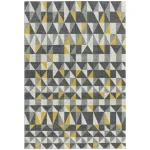 Covor galben modern model geometric Nova Flag Yellow 9 mm 200×290 cm NOVA200290NV01