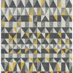 Covor galben modern model geometric Nova Flag Yellow 9 mm 120x170 cm NOVA120170NV01