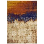 Covor orange modern model geometric Nova Distress Orange 9 mm 120x170 cm NOVA120170NV04