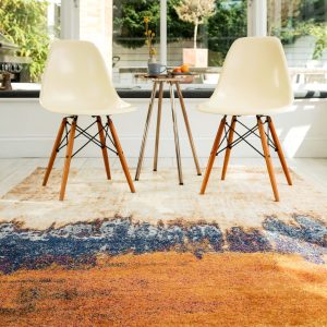 Covor orange modern model geometric Nova Distress Orange 9 mm 120x170 cm NOVA120170NV04