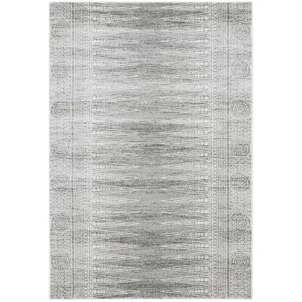 Covor gri modern model geometric Nova Weave Grey 9 mm 120x170 cm NOVA120170NV07
