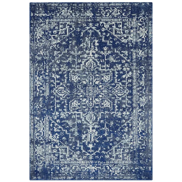 Covor navy modern model geometric Nova Antique Navy 9 mm 80x150 cm NOVA080150NV11