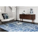 Covor navy modern model geometric Nova Antique Navy 9 mm 80x150 cm NOVA080150NV11