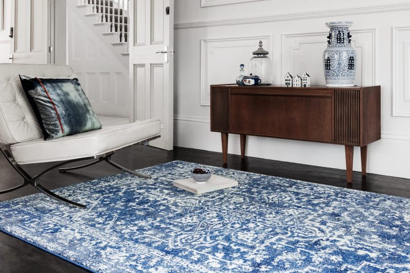 Covor navy modern model geometric Nova Antique Navy 9 mm 200x290 cm NOVA200290NV11 - imagine 2