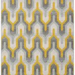 Covor galben modern model geometric Nova Geo Yellow 9 mm 160×230 cm NOVA160230NV14