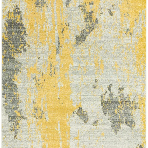 Covor abstract, galben gri, Nova Painterly, 120x170 cm