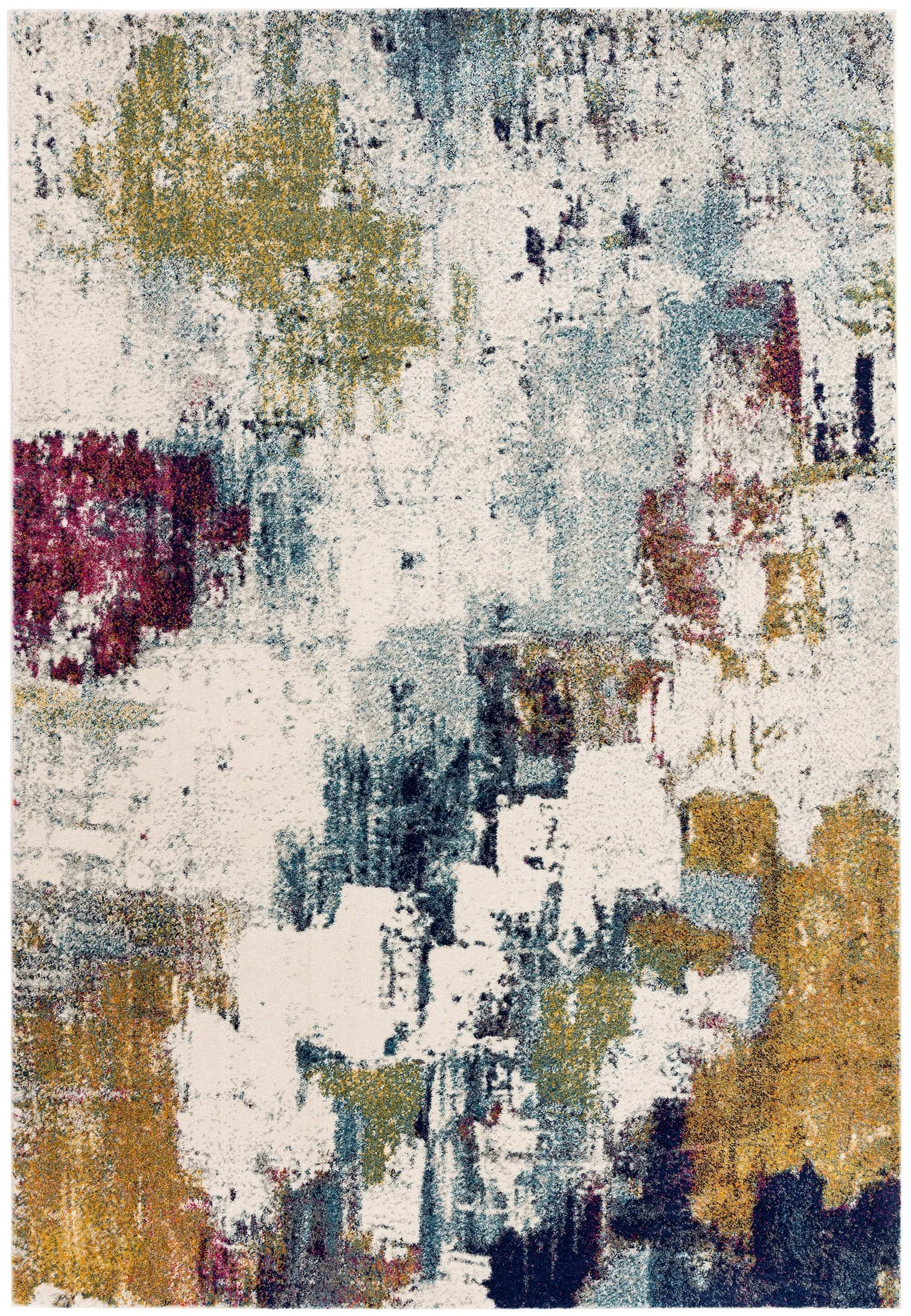 Covor multicolor modern model geometric Nova Mustard Multi 9 mm 120×170 cm NOVA120170NV22