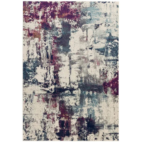 Covor multicolor modern model geometric Nova Navy Multi 9 mm 120x170 cm NOVA120170NV23
