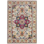 Covor multicolor modern model geometric Nova White Multi 9 mm 120×170 cm NOVA120170NV24