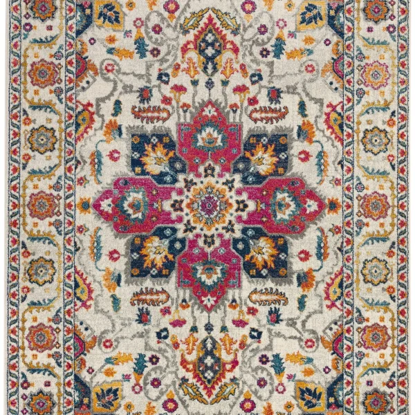 Covor multicolor modern model geometric Nova White Multi 9 mm 120x170 cm NOVA120170NV24