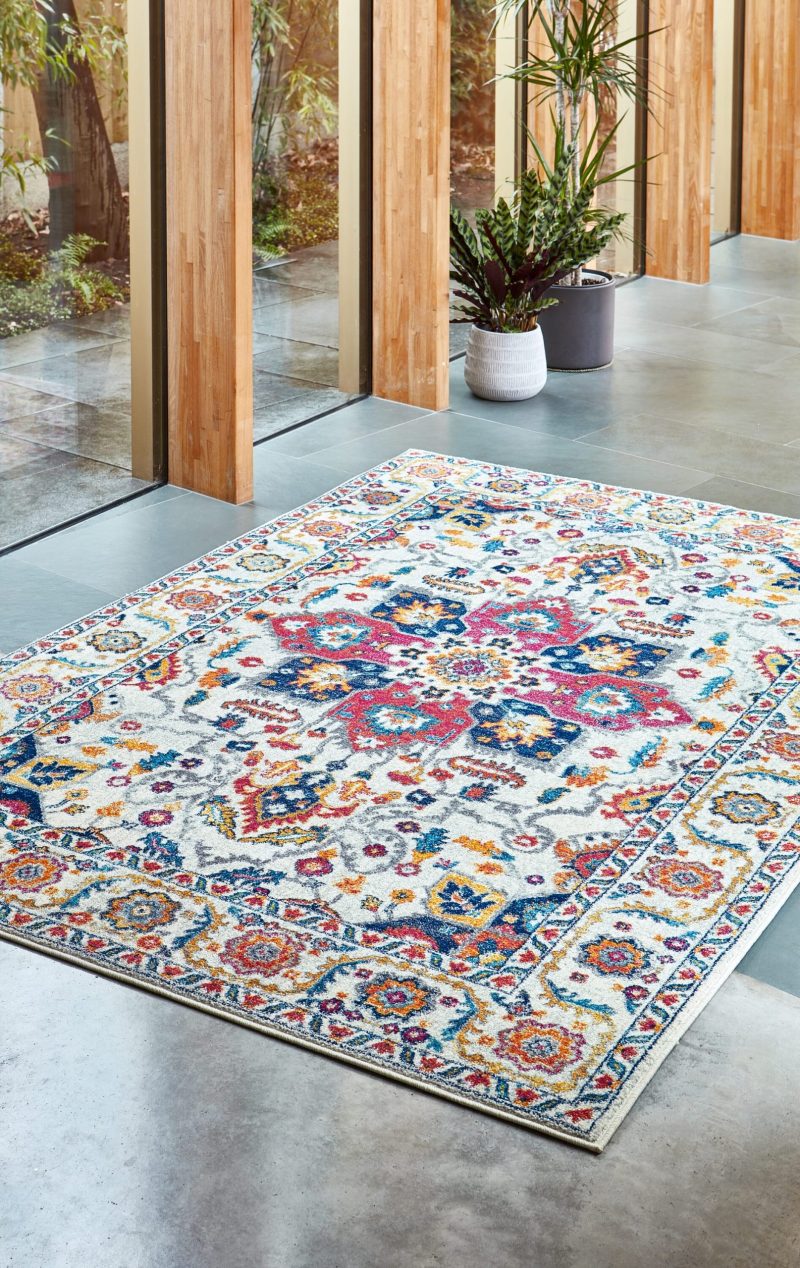 Covor multicolor modern model geometric Nova White Multi 9 mm 160x230 cm NOVA160230NV24 - imagine 2